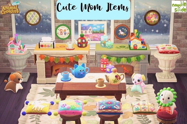 ACNH Cute Mom Items Animal Crossing New Horizons Meubles Etsy