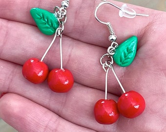 cherries on top earrings