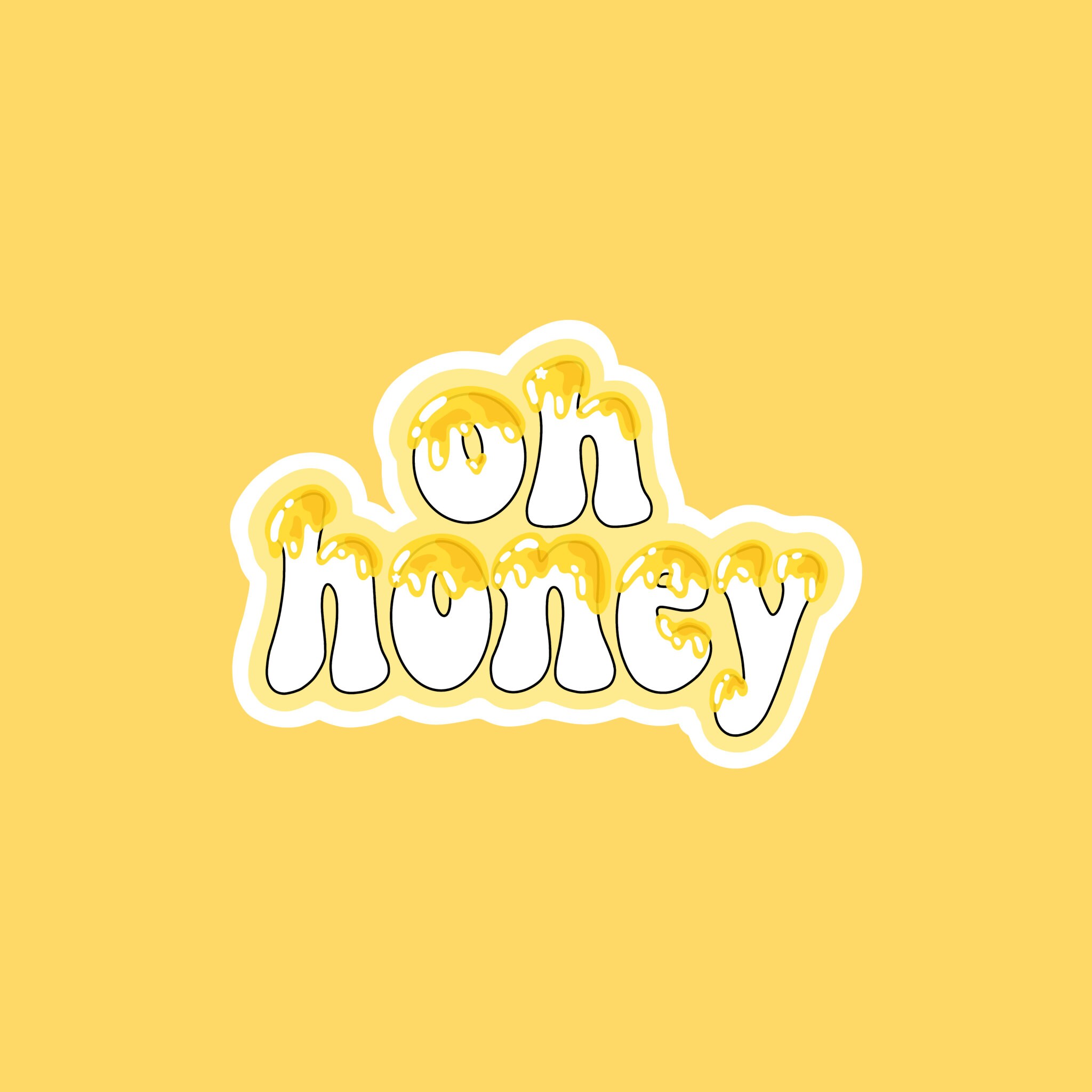 Oh Honey Sticker for Sale by Visual-Asylum