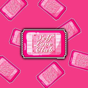self love club sticker