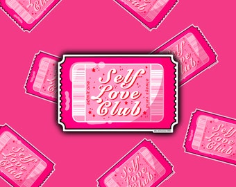 self love club sticker