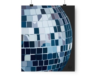disco ball print