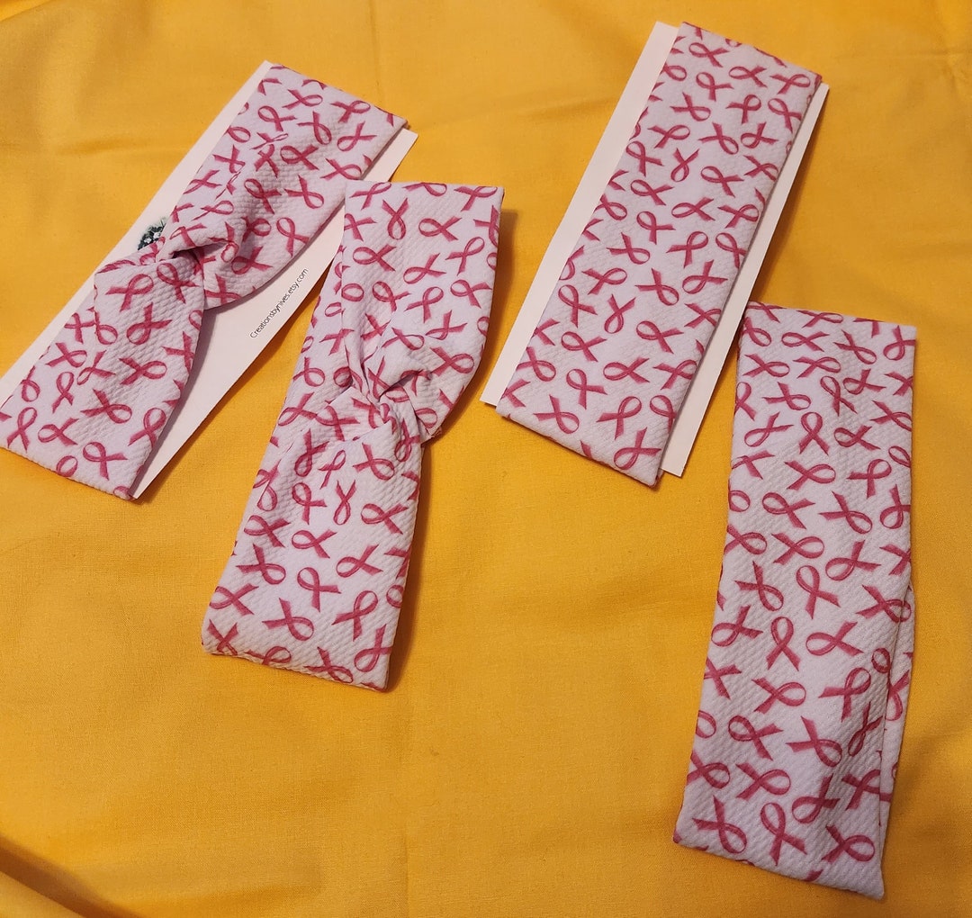 Headbands Breast Cancer Awareness Etsy