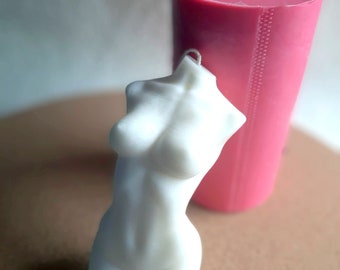 5 Pulgada Hembra Mujer Diosa Torso Busto 3D de Silicona Molde