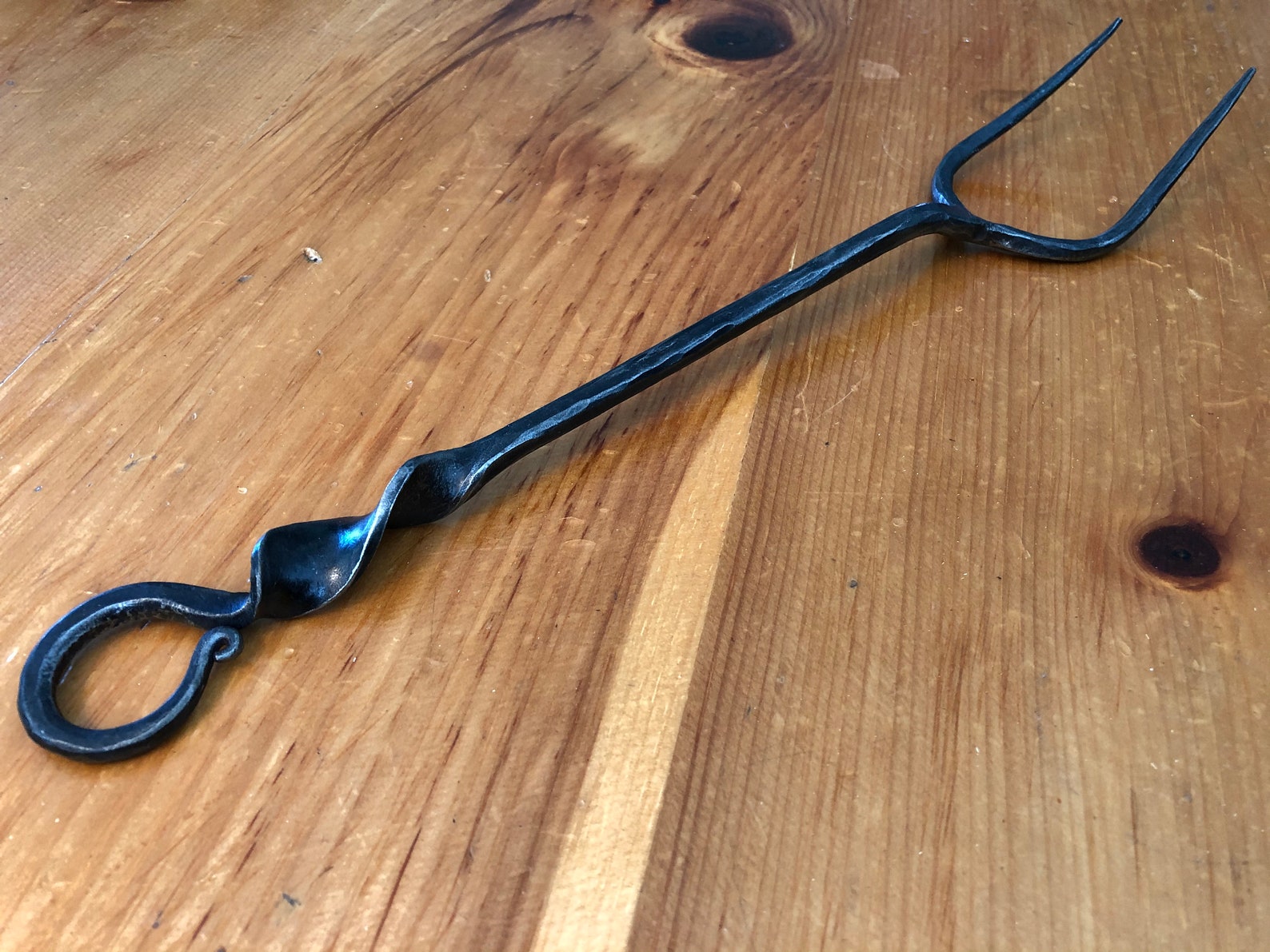 Hand iron fork great for BBQ / handy when carving up a Etsy
