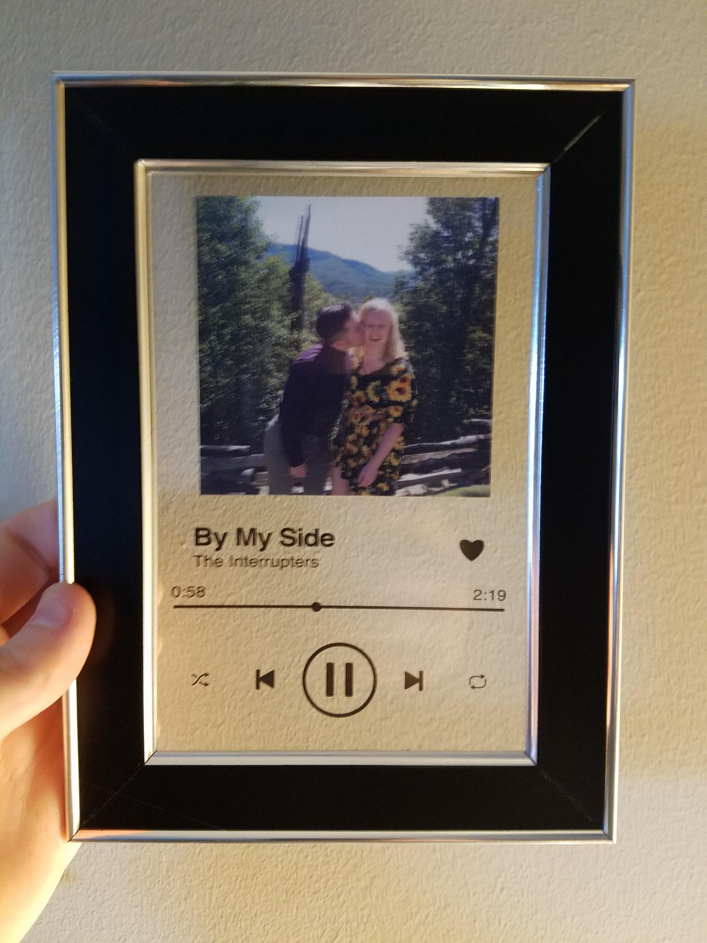 Custom Spotify Song Plaque Framed Spotify Plaque Spotify Etsy UK