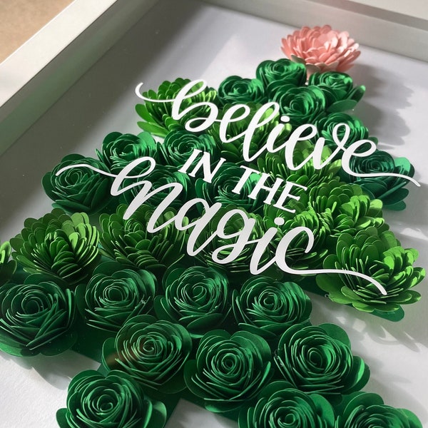 Flower Shadow Box Etsy Canada