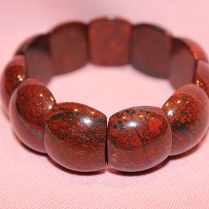 Natural red Jasper beaded Bracelet Grade AAA