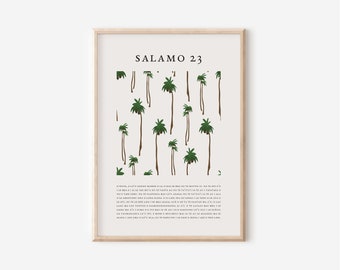 SALAMO 23 | PSALM 23 Samoan bible verse scripture printable | Style 04 Minimal, encouraging Christian living print for home