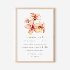 Proverbs 31 25:27 Samoan Digital Print