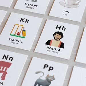 Samoan Alphabet Pi Tautau Flashcard Printable | DIGITAL FILE ONLY | Learning Samoan Resources