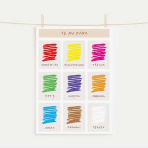 Cores infantis na Ilha Cook para impressão