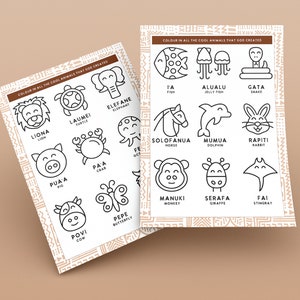 Aoga Aso Sa Activity Sheets Digital Download image 6