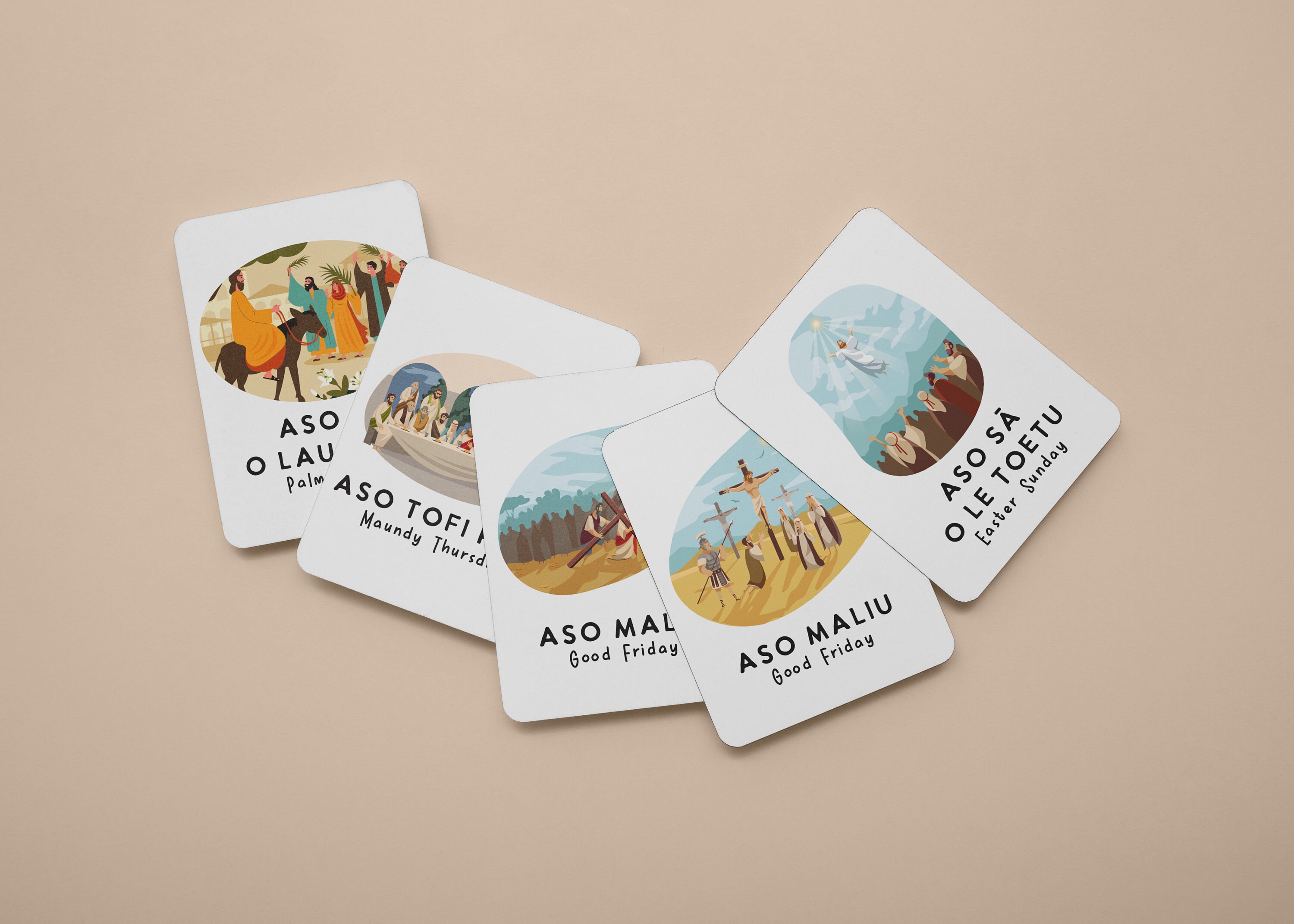 Samoan Easter Words Flashcard Printable | Holy Week Learning in Samoan ...