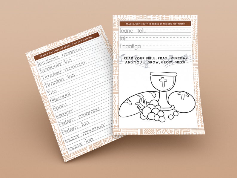 Aoga Aso Sa Activity Sheets Digital Download image 5