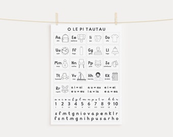 O le Pi Tautau - Minimal Samoan Alphabet