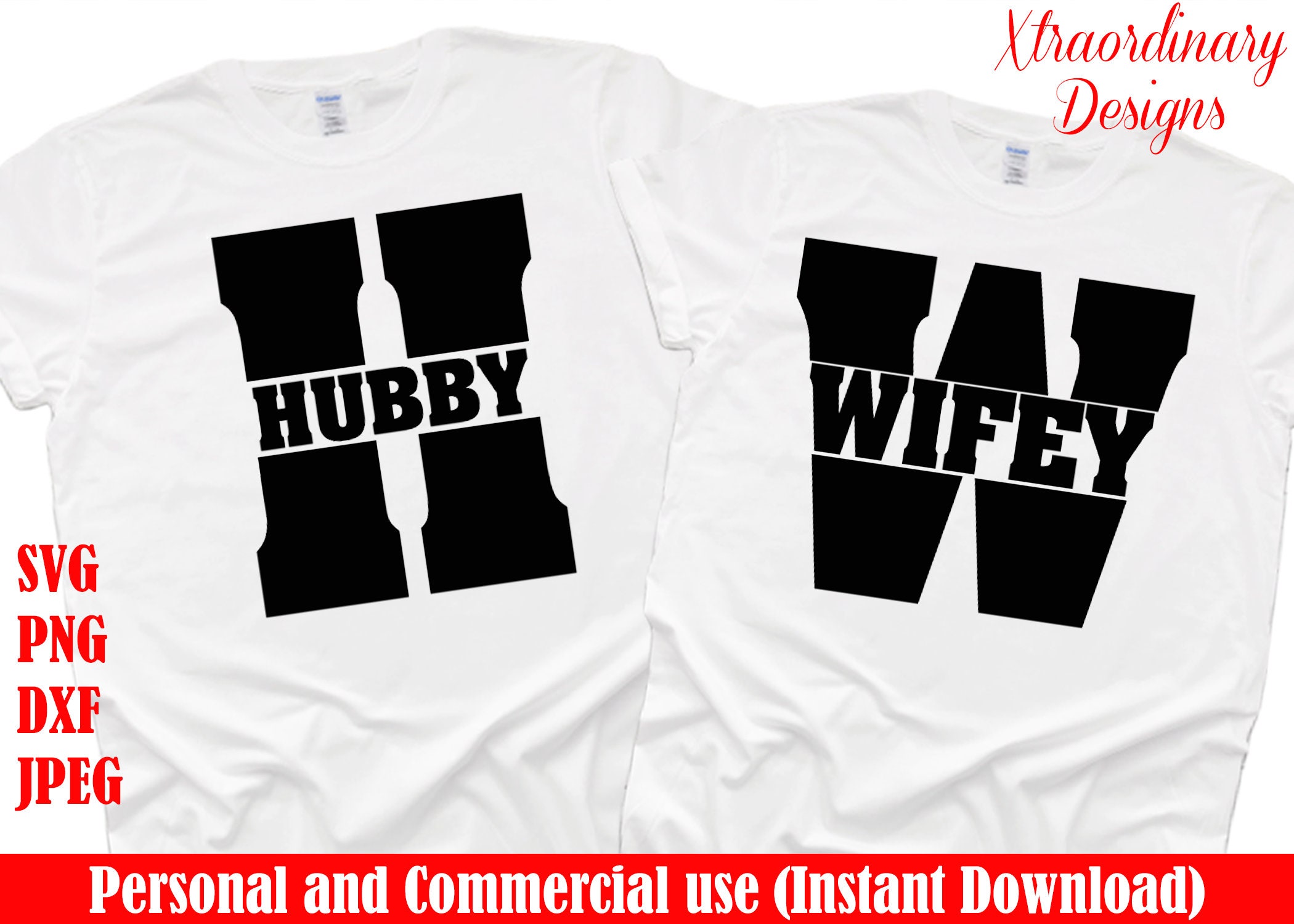 Hubby & Wifey Couple svg Anniversary Svg Couple svg for | Etsy