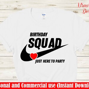Download Nike Birthday Queen Svg Birthday Girl Svg Birthday Squad Etsy