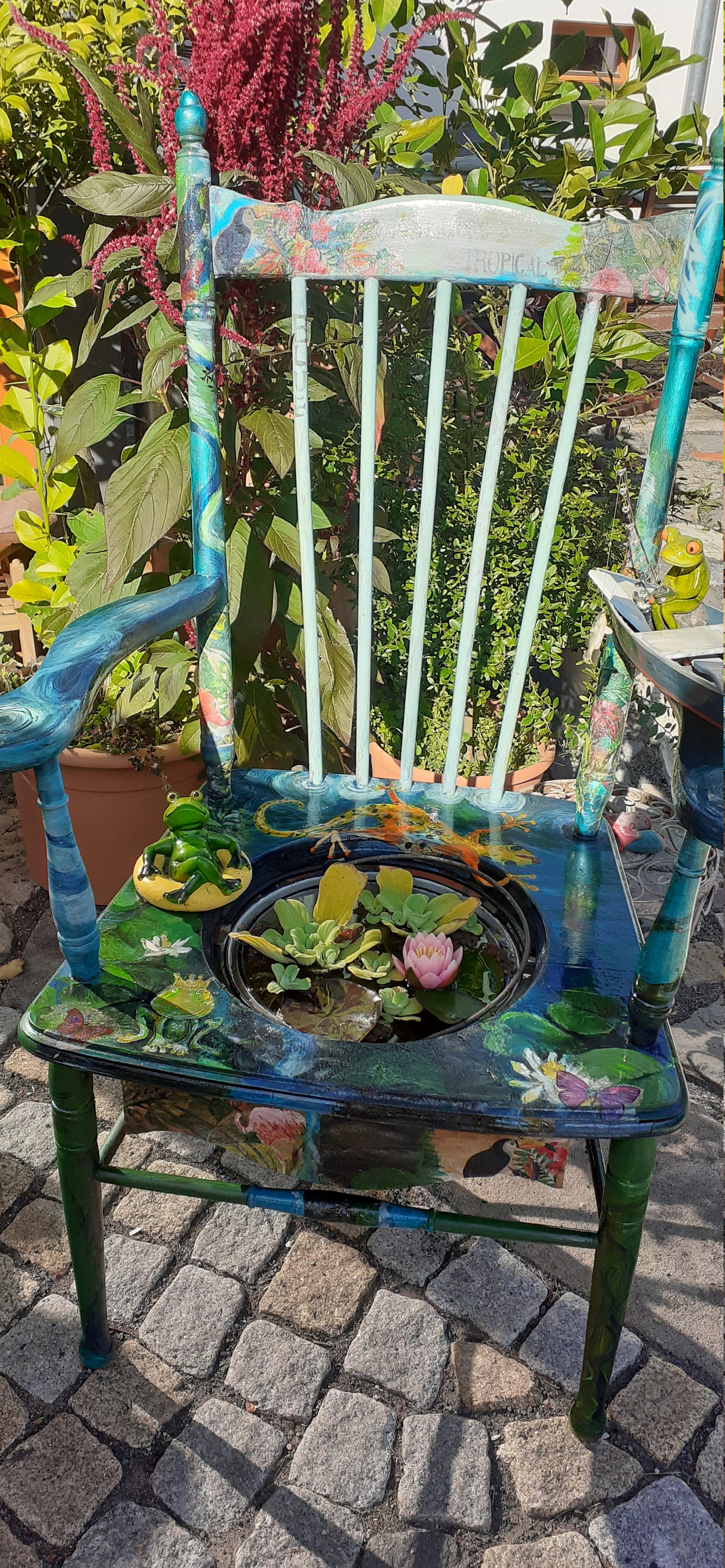 Hand-painted Chair for Garden - Etsy