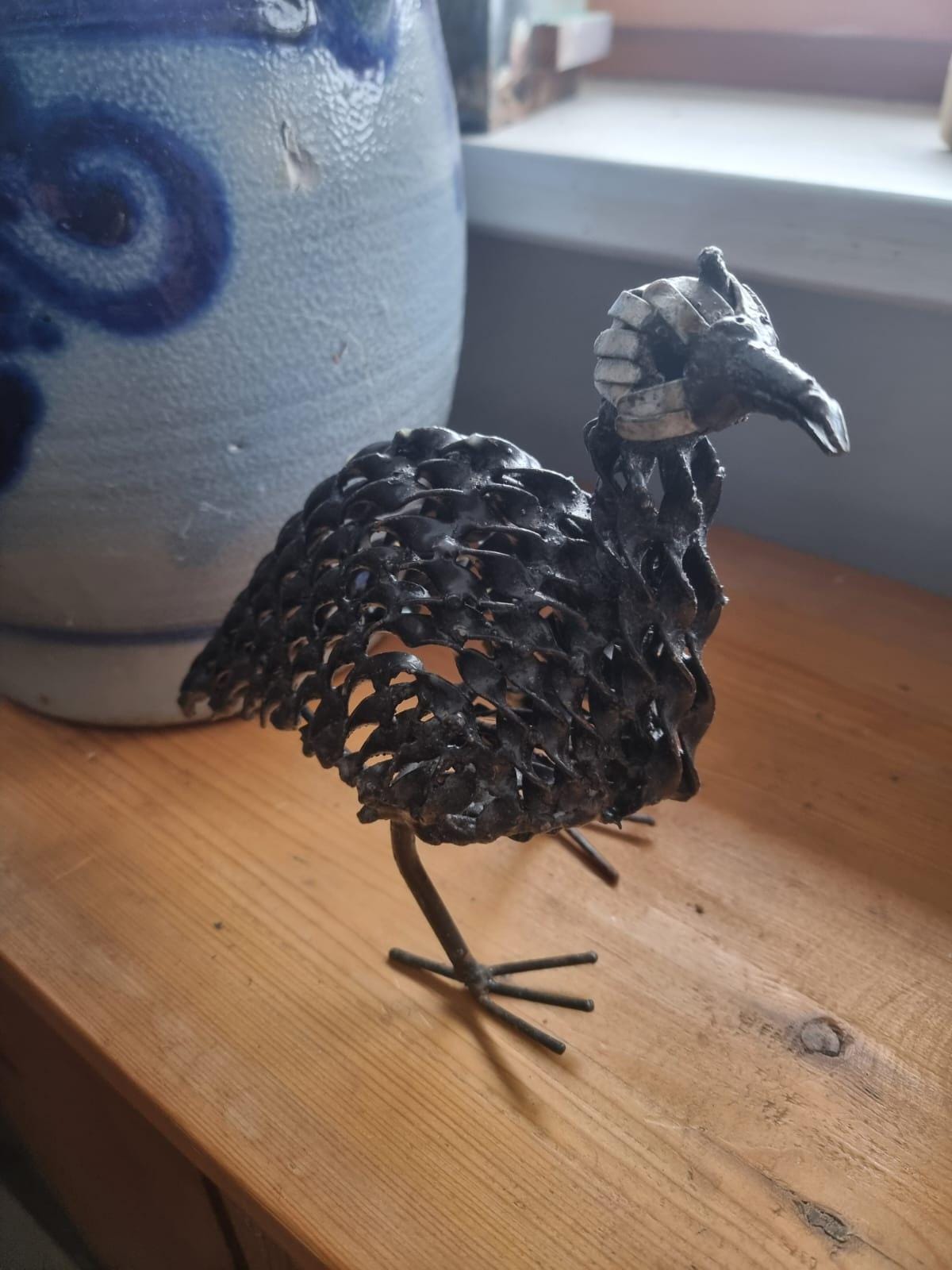 Oiseaux En Métal - Poids Papier / Décoration - Parfait Pour Cheminée