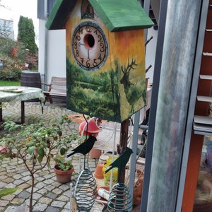 Nistkasten mit Futterstation, Nistkasten ,Vogelhäuschen