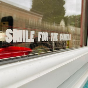 Smile For The Camera Vinyl Transfer Sticker