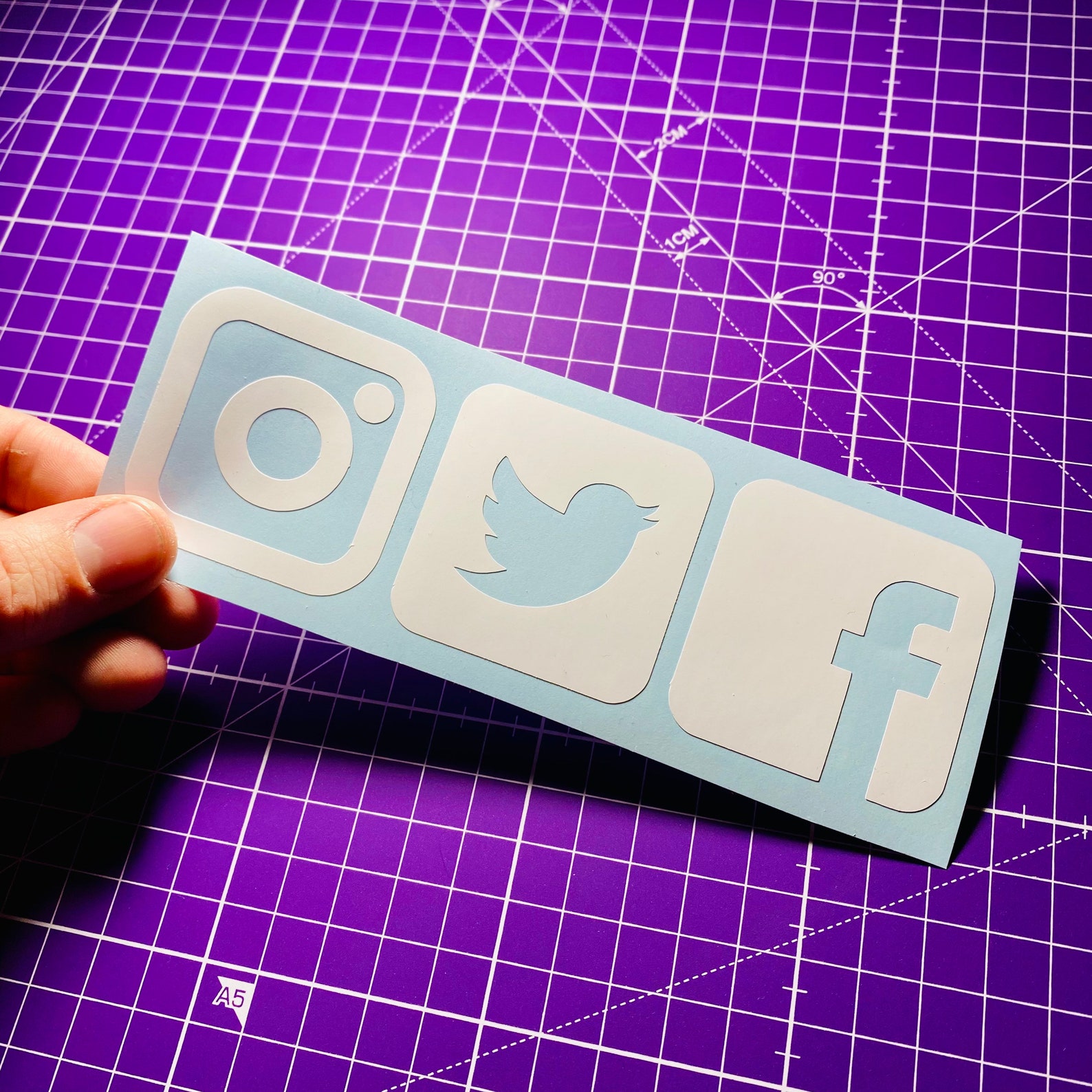 Social Media Vinyl Sticker Pack | Etsy