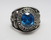 101st Airborne Division Ring , Sterling Silver 925 , Military Ring , Army , Gift , Men Ring , Airborne