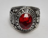 82nd Airborne Division Ring , Sterling Silver 925 , Gift , Military Ring , Airborne