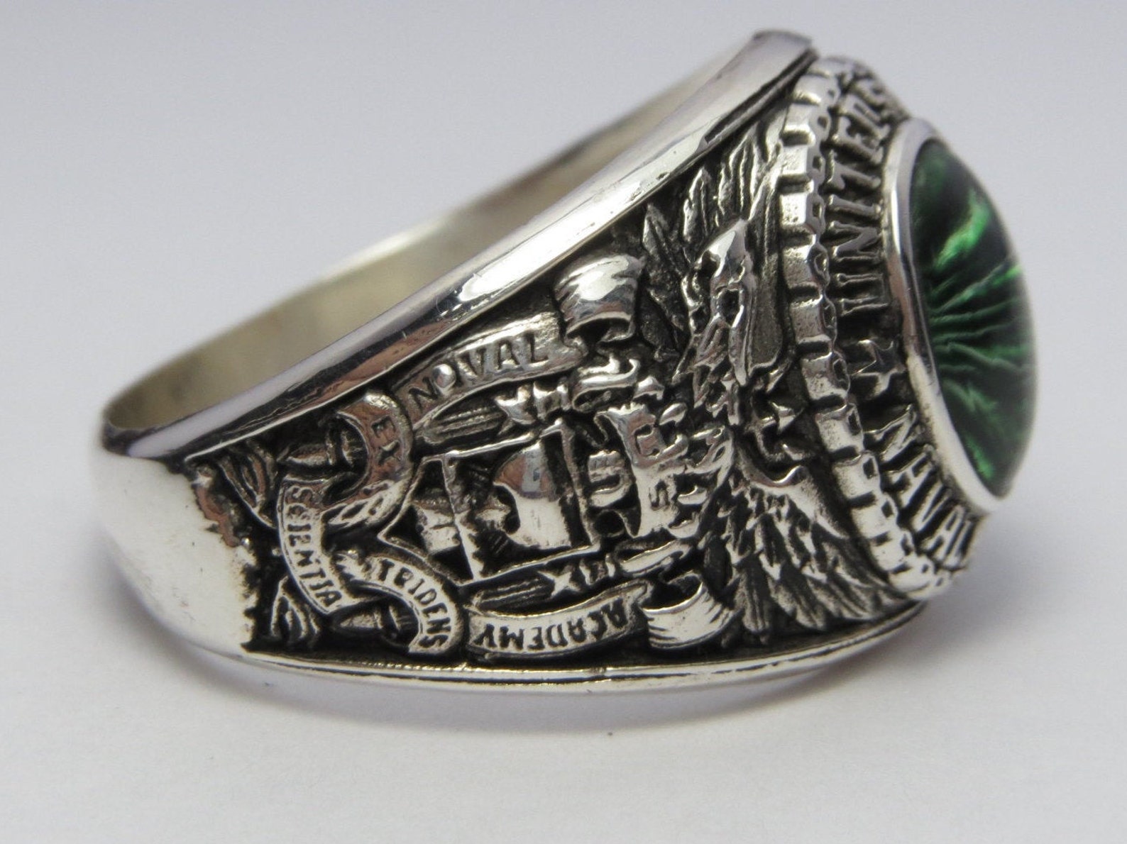 US Naval Academy Ring 1961 Sterling Silver 925 USNA Etsy