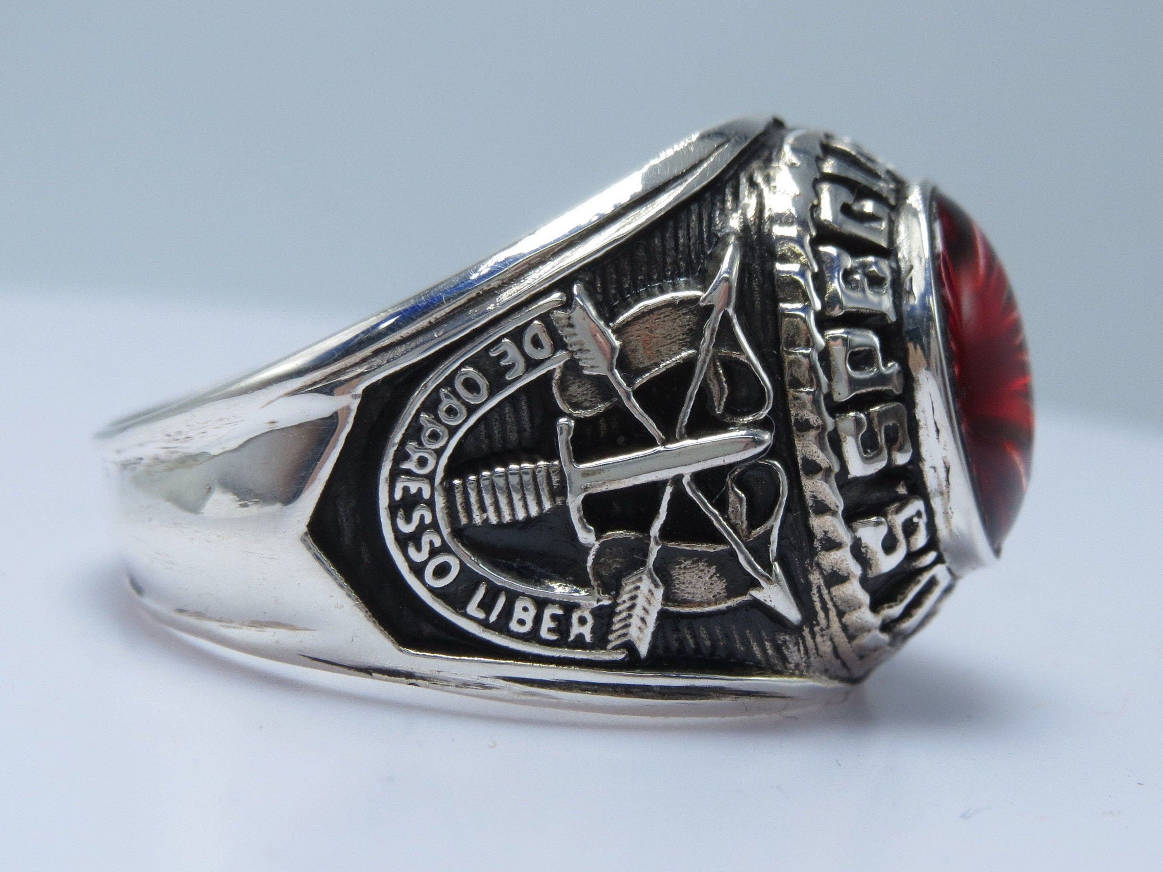 US Special Forces Ring Sterling Silver 925 Military Army Etsy