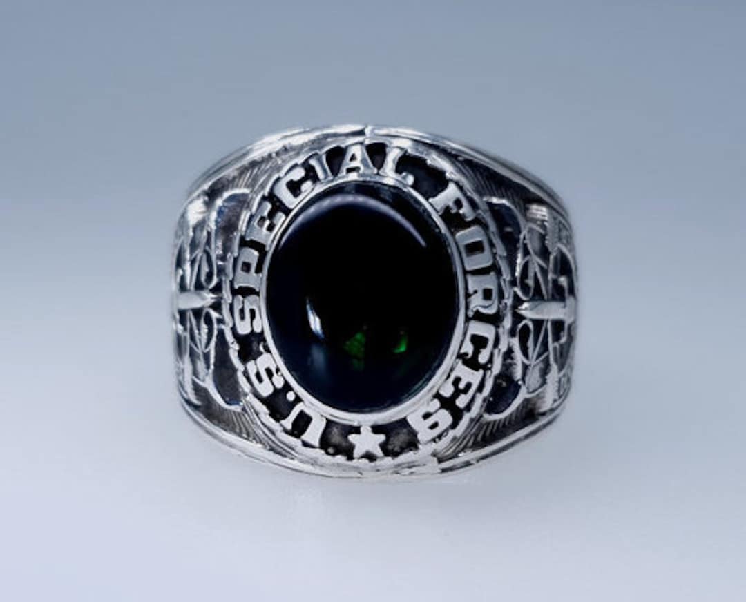 US Special Forces Ring Sterling Silver 925 Gift Military Etsy