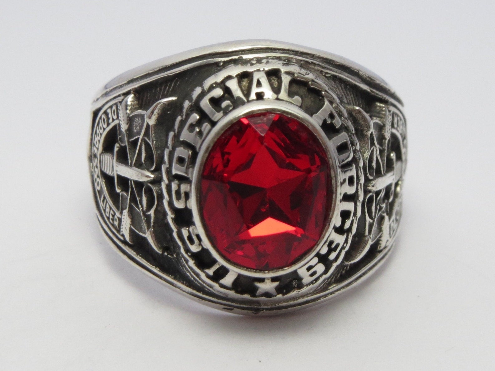 US Special Forces Ring Sterling Silver 925 Gift Military Etsy