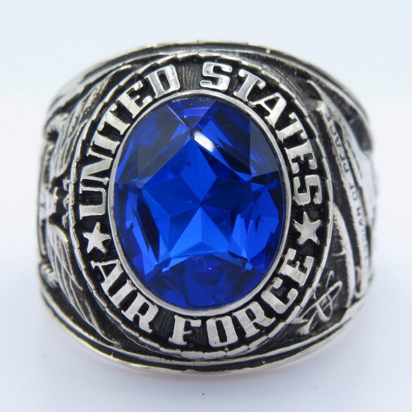 US Air Force Ring , Sterling Silver 925 , Gift , Military Ring , Airborne