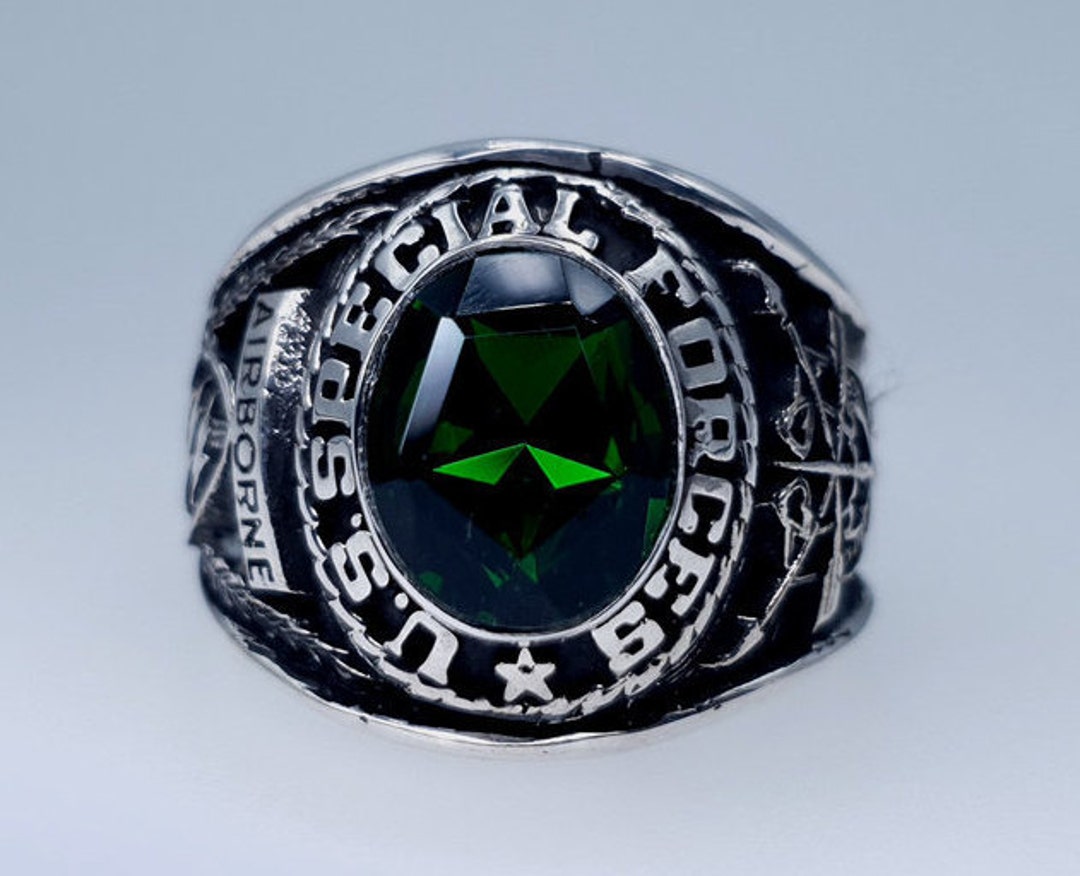 US Special Forces Ring , Sterling Silver 925 , Military , Army , Gift