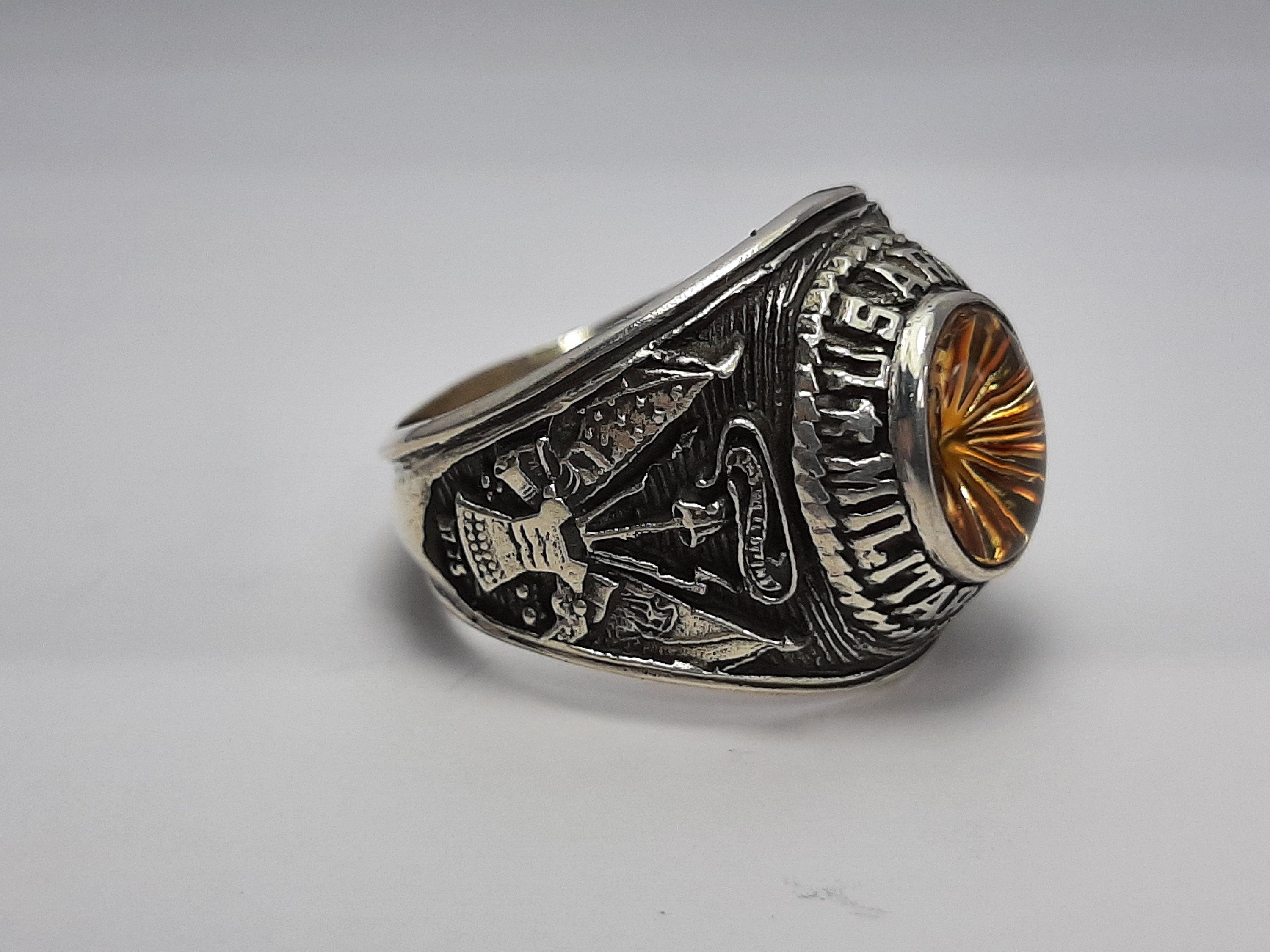 US Army Ring Military Pol Sterling Silver 925 YOUR SIZE - Etsy