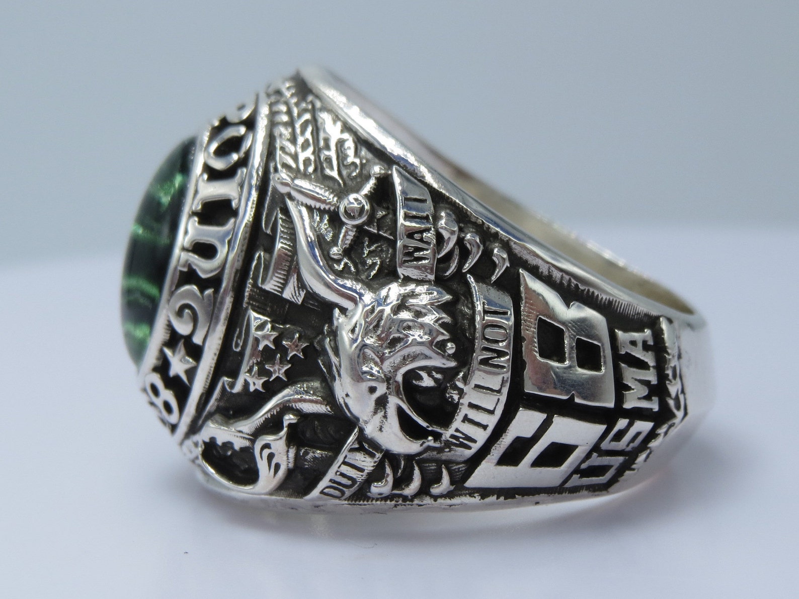 WEST POINT 1968 Sterling Silver 925 Class Ring School Etsy