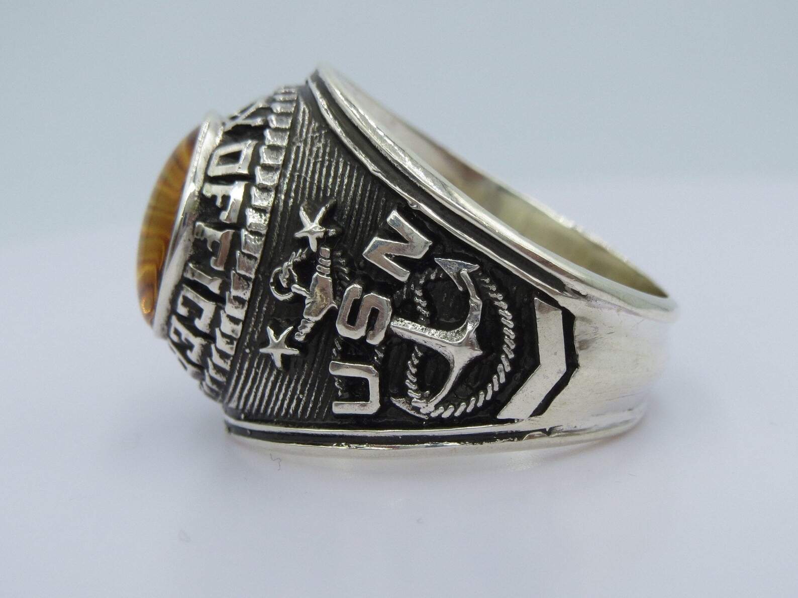 US Navy Ring USN Sterling Silver 925 Men Ring Gift Etsy