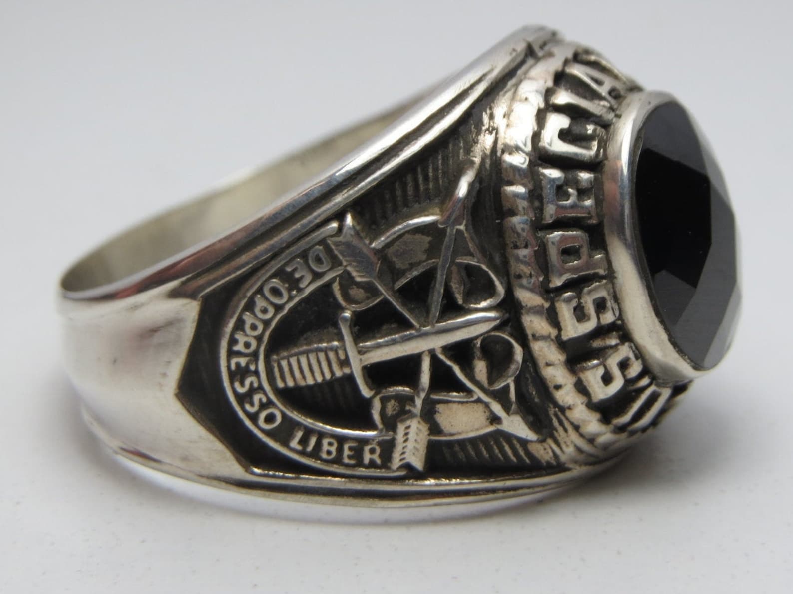 US Special Forces Ring Sterling Silver 925 Military Army Etsy