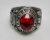 82nd Airborne Division Ring , Sterling Silver 925 , Gift , Military Ring , Airborne