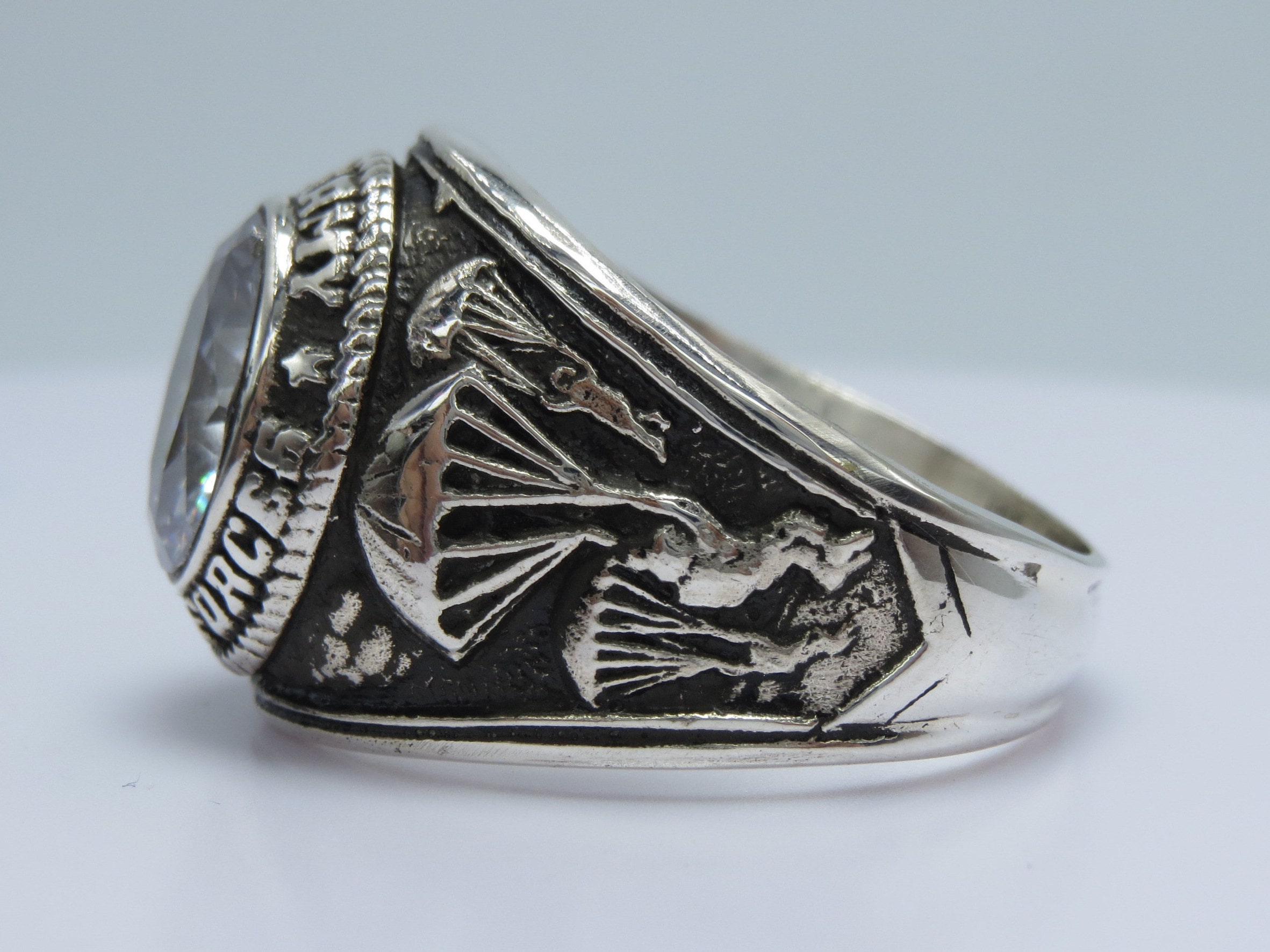 Us Army Ring Special Forces in USA Silver 925 US Army - Etsy