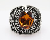 US Paratrooper Ring , USA , ARMY , Sterling Silver 925 , Military , Army , Military Ring , Airborne