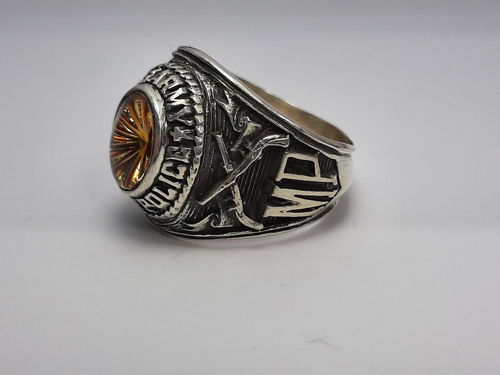 US Army Ring Military Pol Sterling Silver 925 YOUR SIZE - Etsy