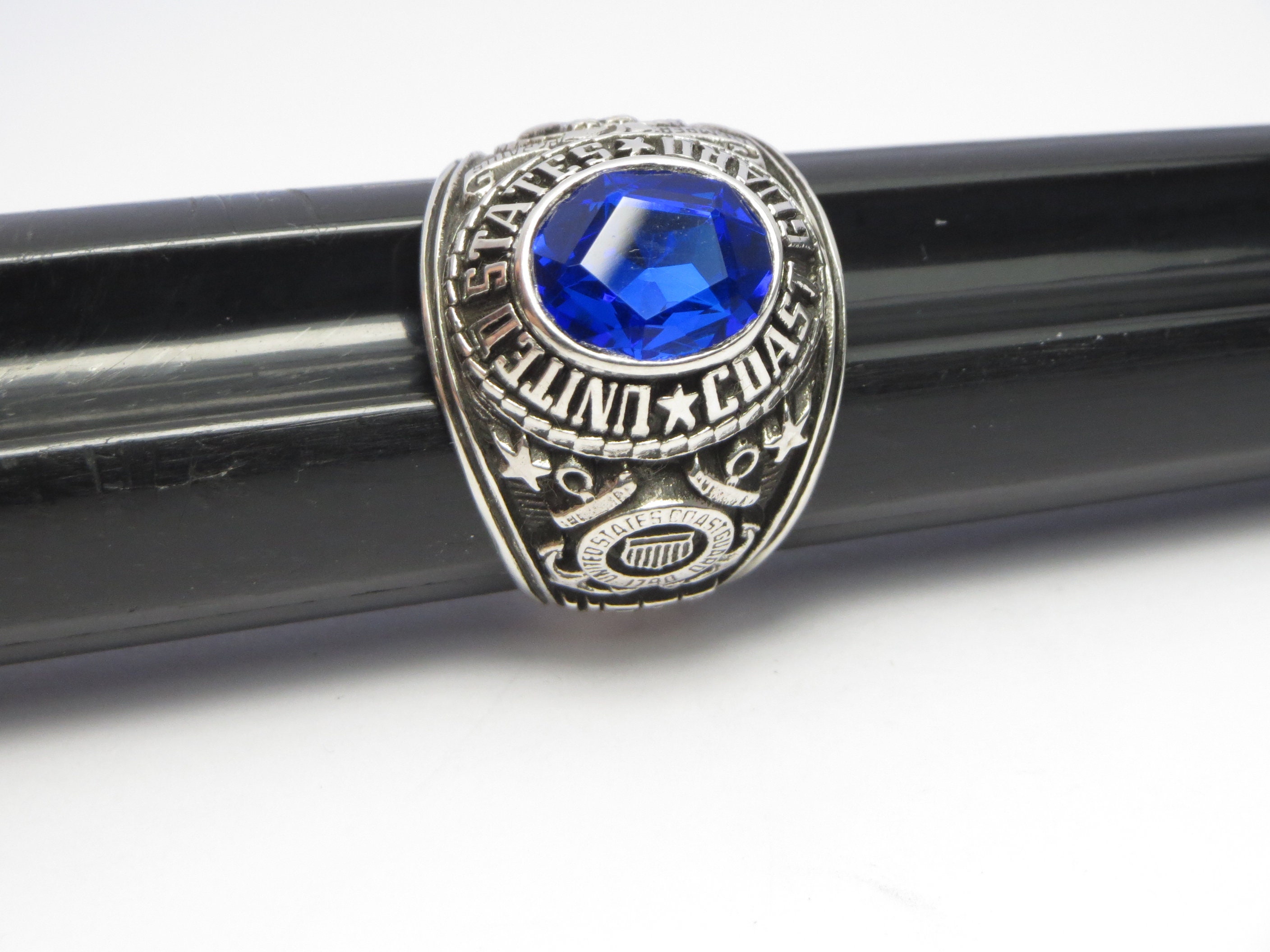 US Coast Guard Ring Sterling Silver 925 Gift Military Etsy