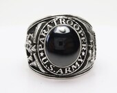 US Paratrooper Ring , USA , ARMY , Sterling Silver 925 , Military , Army , Military Ring , Airborne