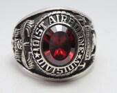 101st Airborne Division Ring , Air Assault , Sterling Silver 925 , Military , Army , Gift , Military Ring , Airborne
