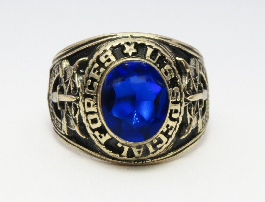 US Special Forces Ring , Sterling 10KP Gold Plated , Military , Army