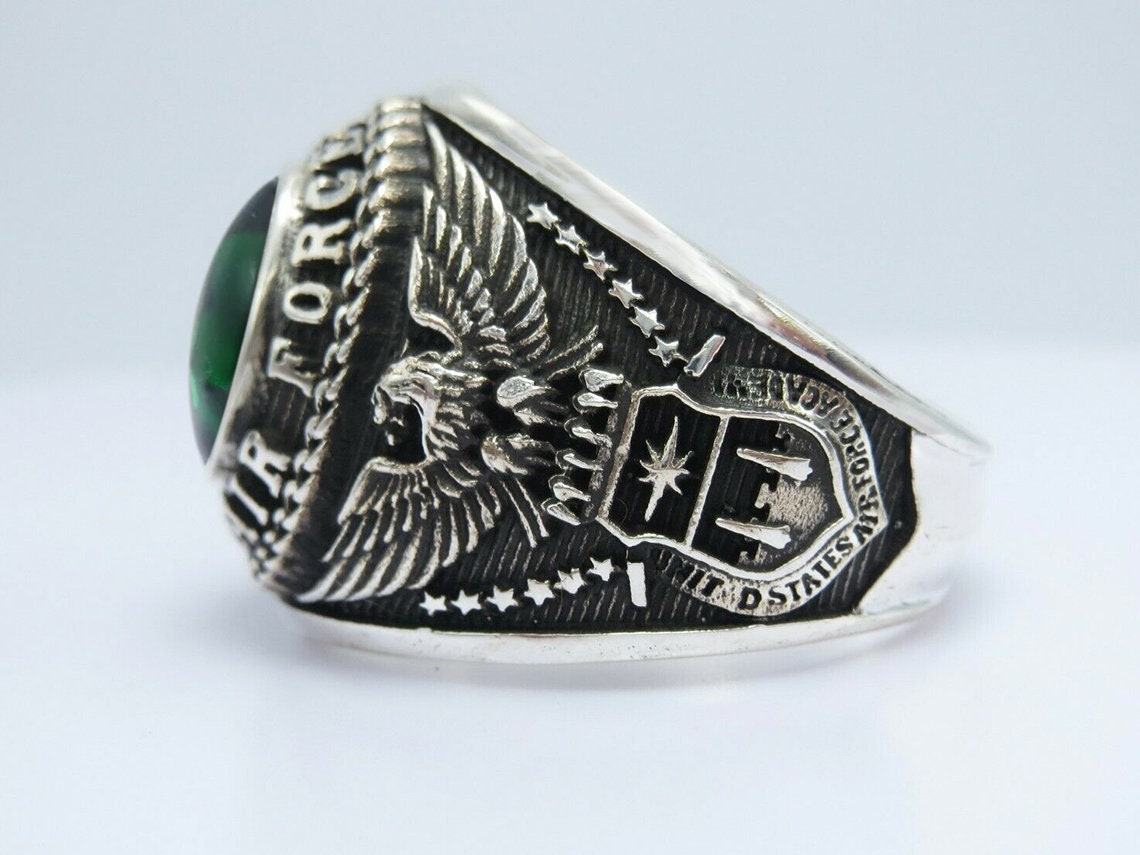 Buy US Air Force Ring - (Stainless Steel w/Blue Stone) - USAF Rings Jewelry  - Officers Online at desertcartINDIA