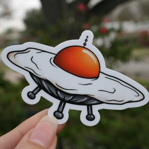 X-Files UFO Mulder Vinyl Bumper Sticker Decal - 5", Waterproof, Outdoor Safe, Made In USA - View #3