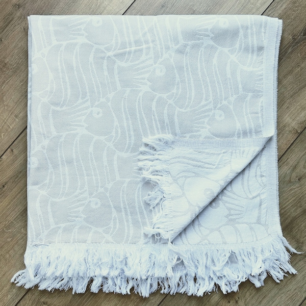 Turkish Cotton Towel | Ivory/Fish | Beach + Bath